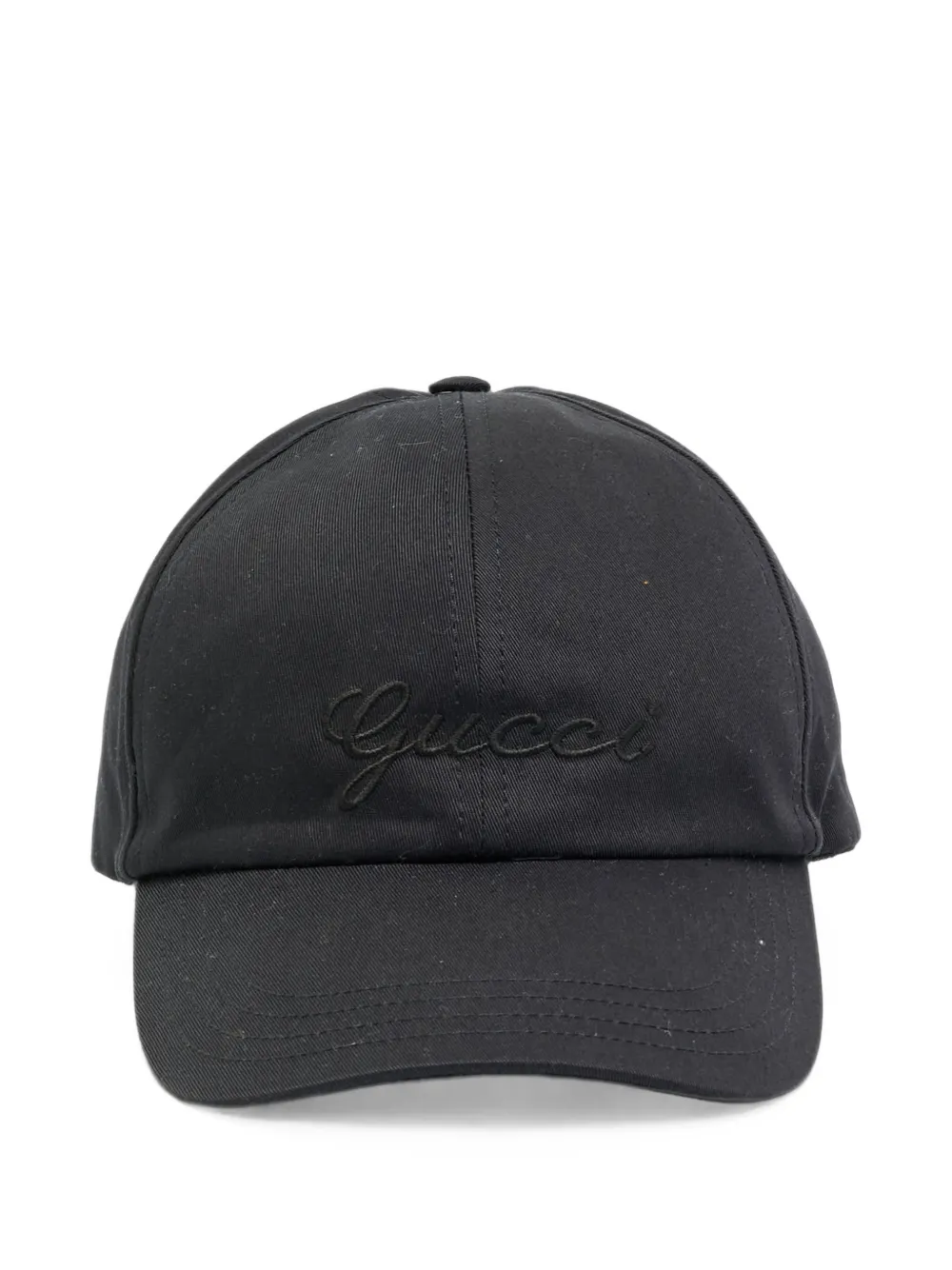 Gucci Pre-Owned logo embroidered baseball cap - Nero