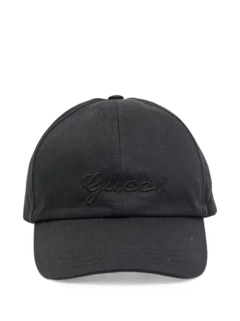 Gucci Pre-Owned logo embroidered baseball cap