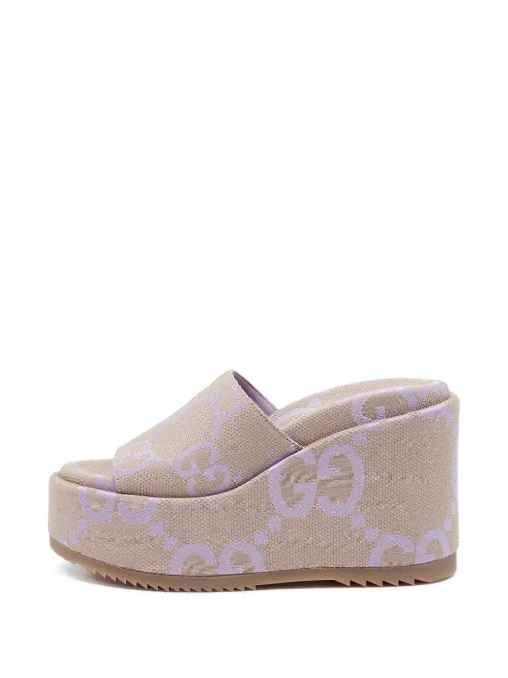 Gucci Pre-Owned Jumbo GG Plateau-Sandalen - Nude