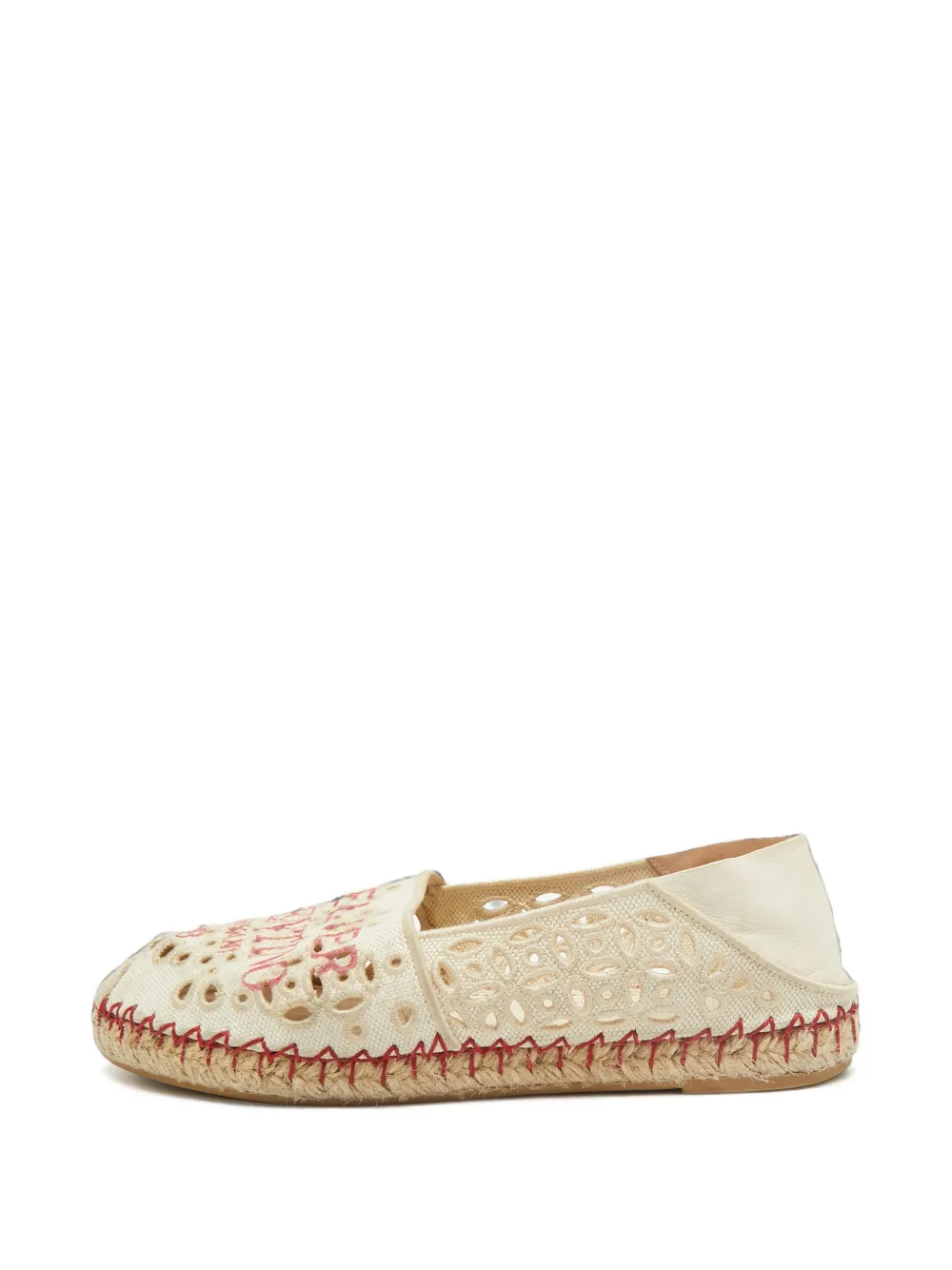 Valentino Garavani Pre-Owned 03 Rose Edition Atelier espadrille flats - Toni neutri
