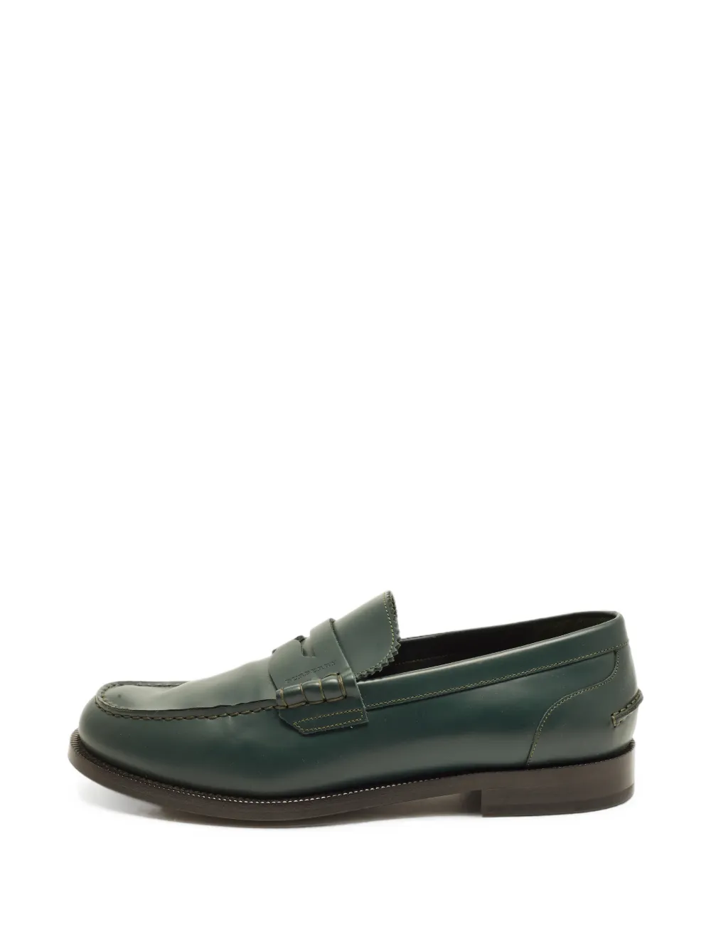Burberry Pre-Owned Bedmont penny loafers - Verde