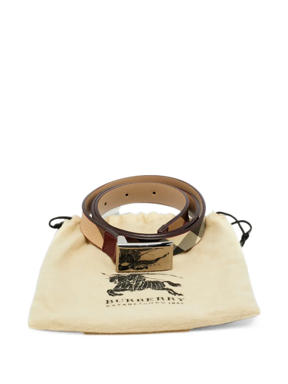 Burberry Pre-Owned Nova Check buckle belt - Toni neutri