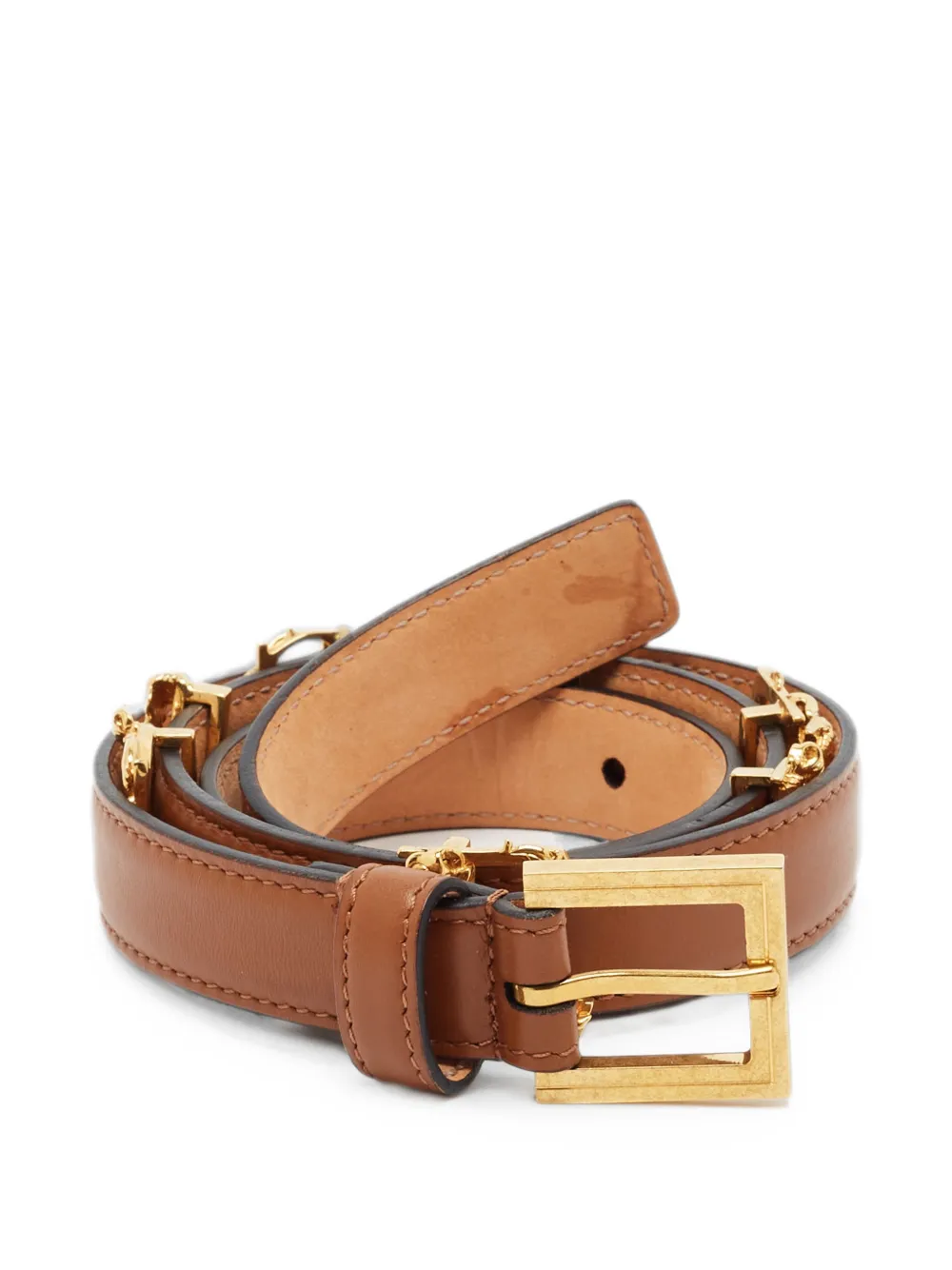 Versace Pre-Owned Gürtel mit barocker Schnalle - Braun