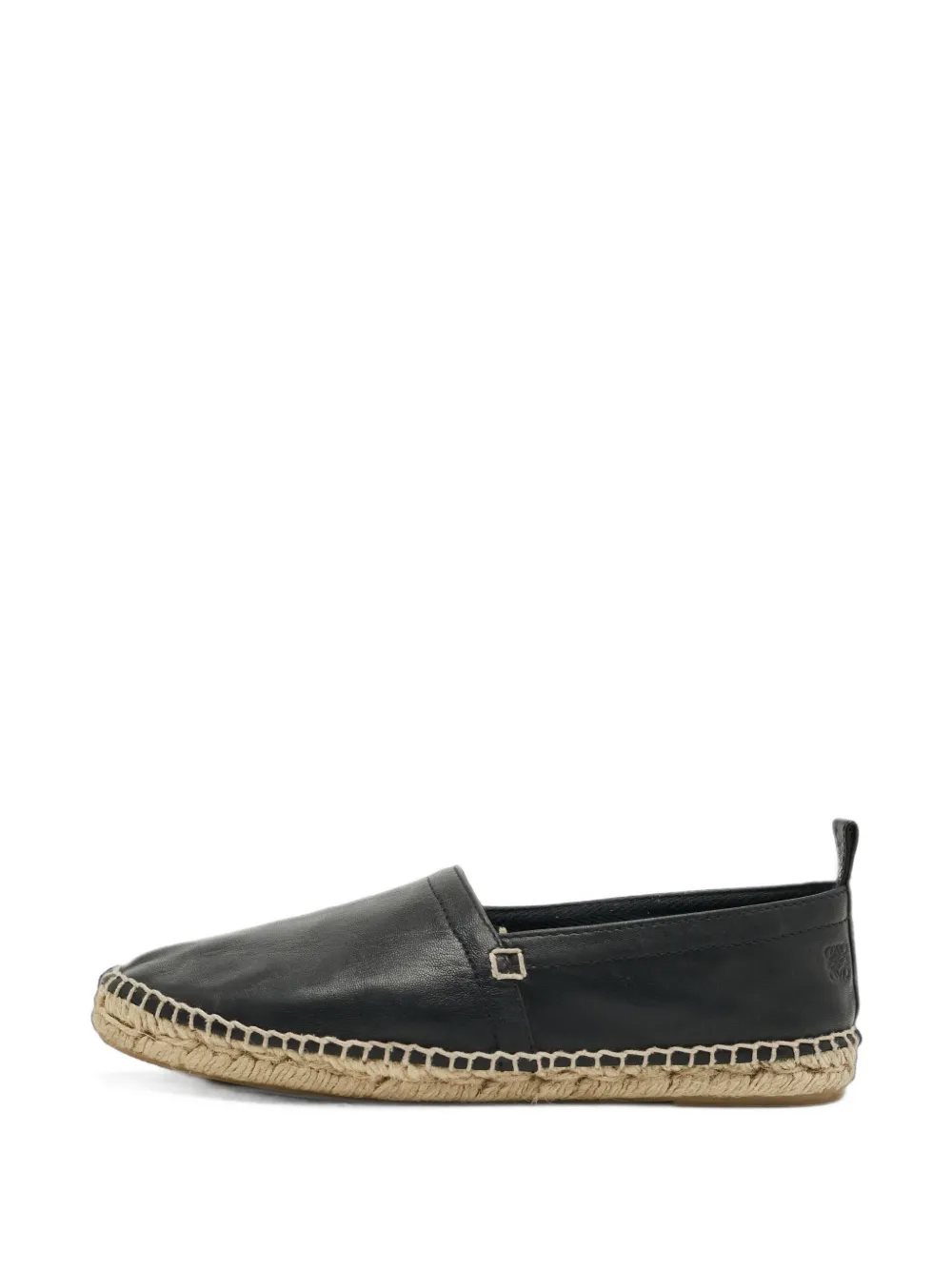 Loewe Pre-Owned flat leather espadrilles - Nero