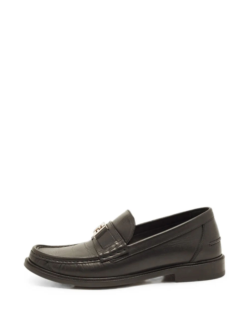 Fendi Pre-Owned FF penny loafers - Nero