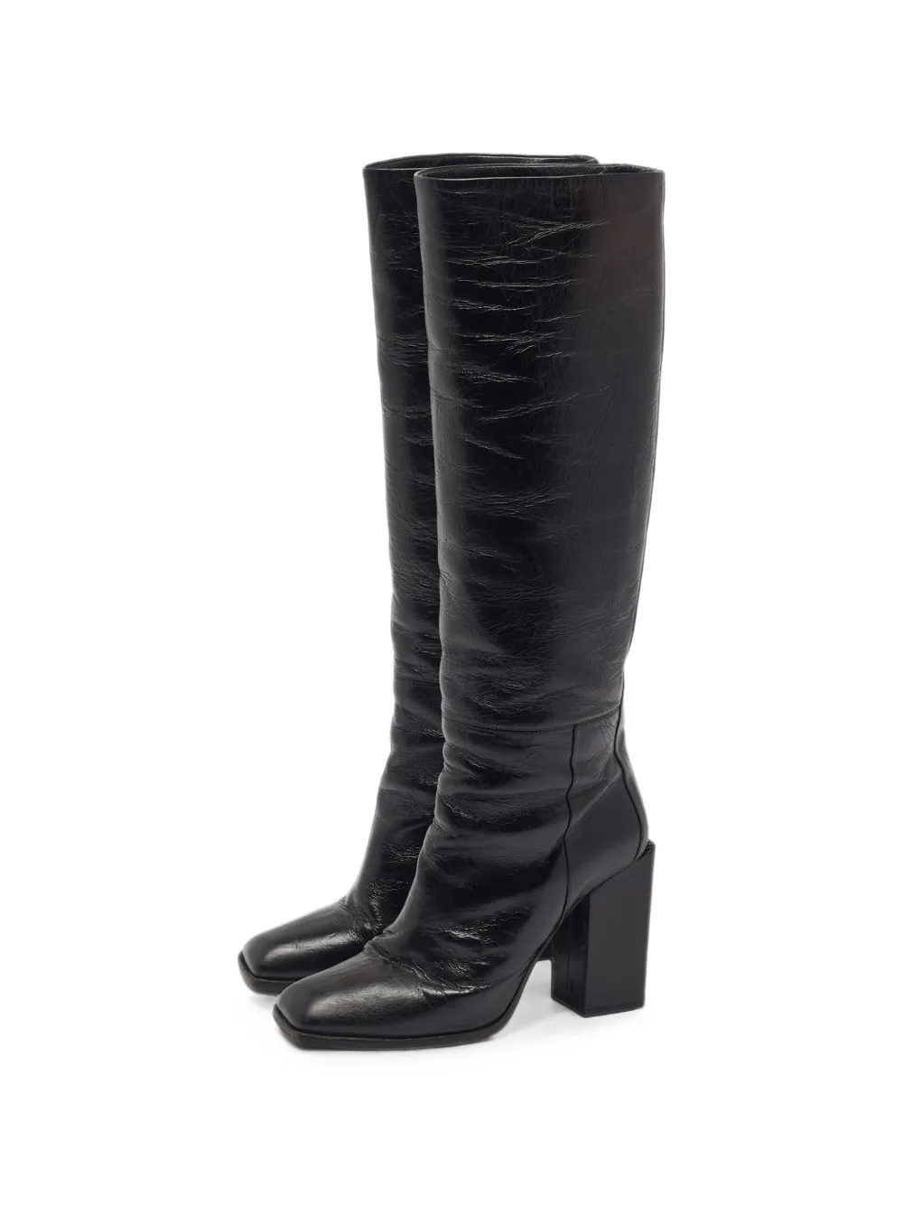 Dolce & Gabbana Pre-Owned bottes à bout carré - Noir Dolce & Gabbana Pre-Owned bottes à bout carré - Noir