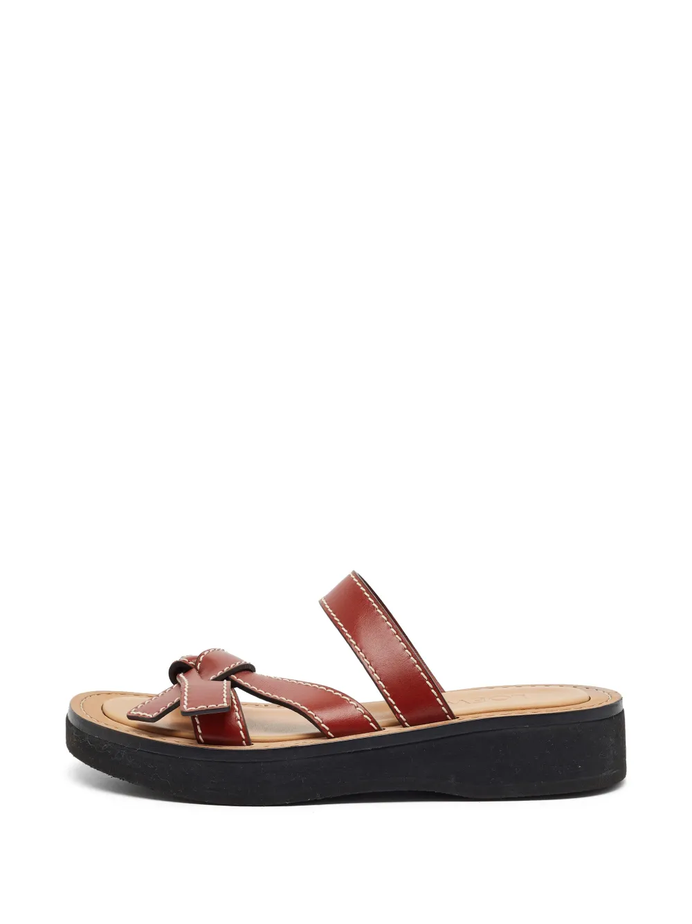 Loewe Pre-Owned Gate knotted sandals - Marrone