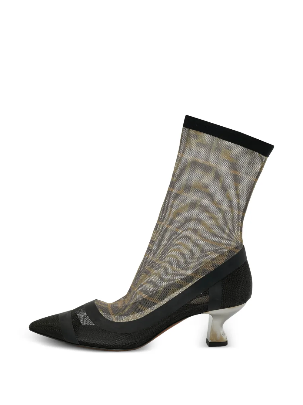Fendi Pre-Owned Colibri lace sock boots - Nero