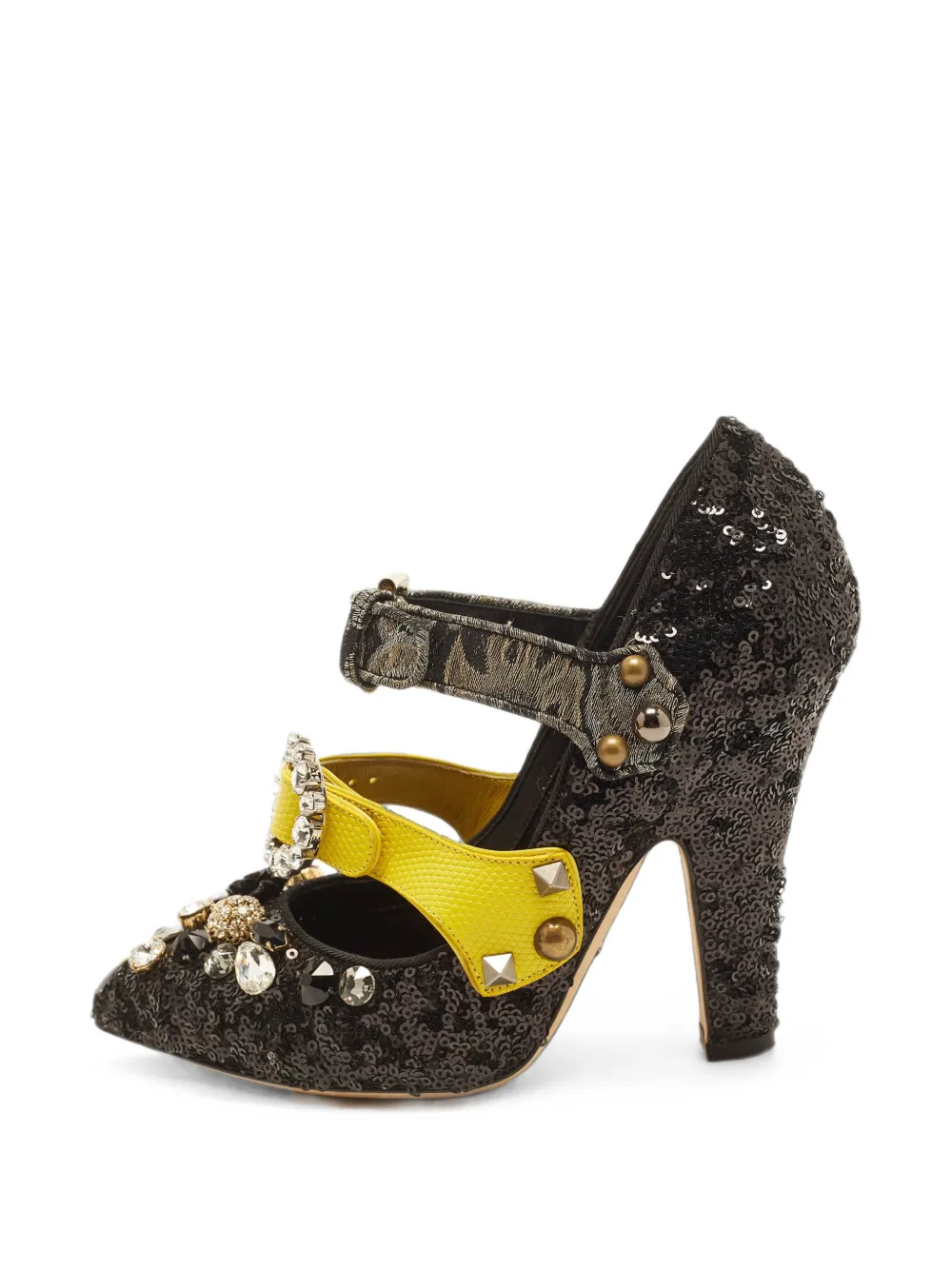 Dolce & Gabbana Pre-Owned Mary Janes mit Pailletten - Schwarz