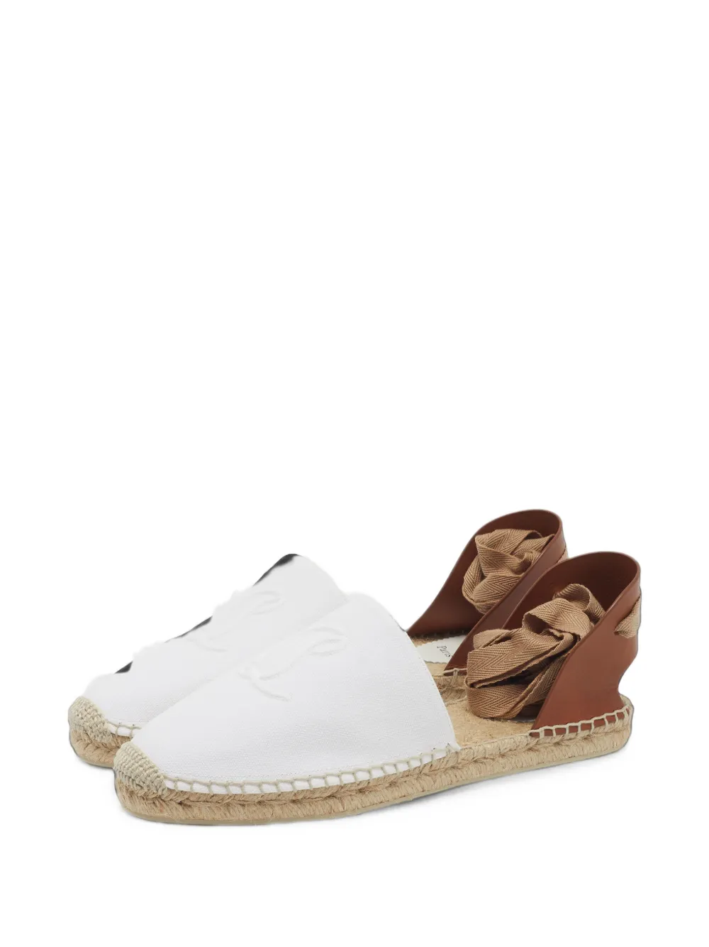 Christian Louboutin Pre-Owned Nanou Espadrilles mit Schnürung - Weiß