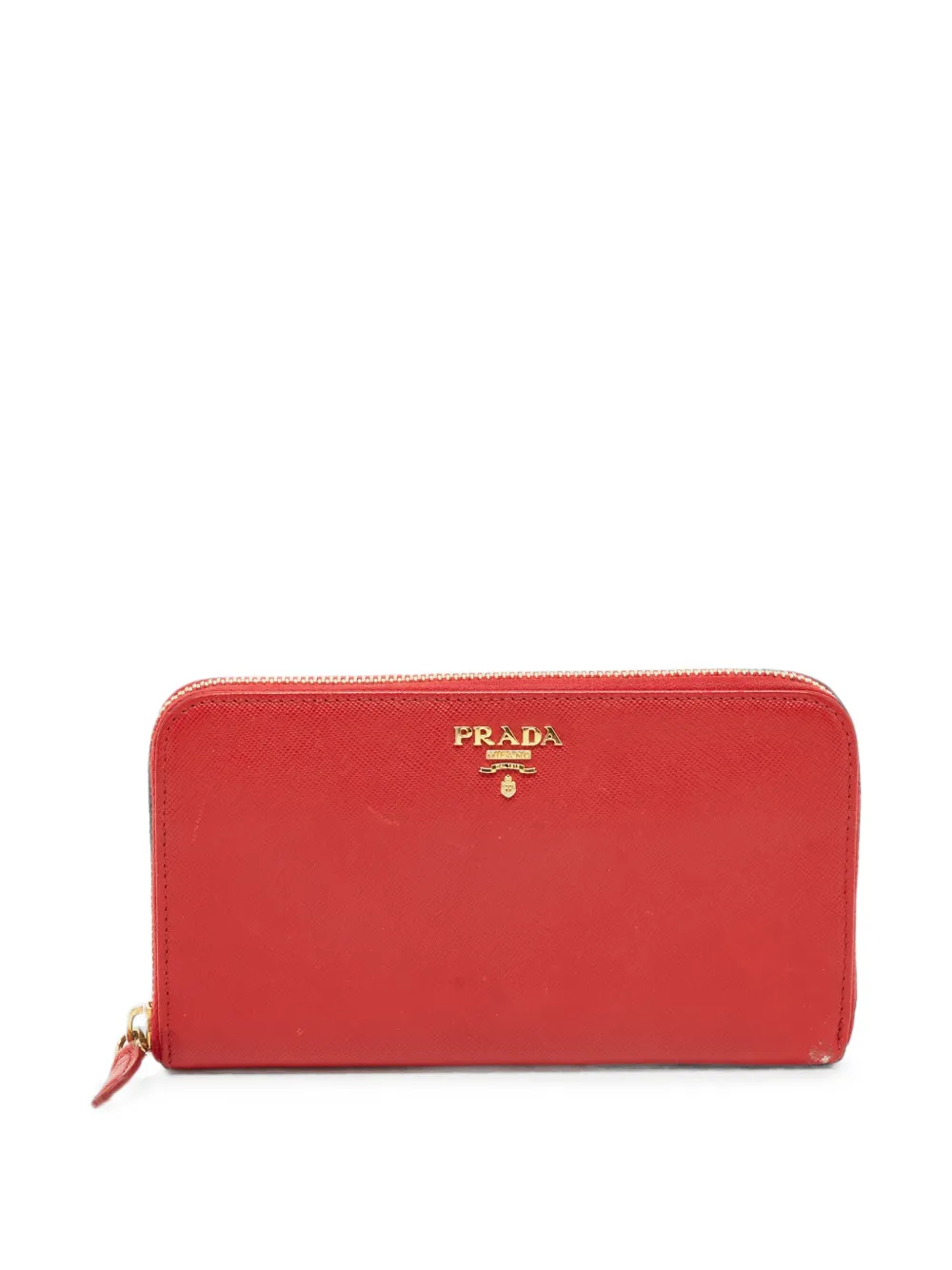 Prada Pre-Owned Continental zip-around wallet - Rosso