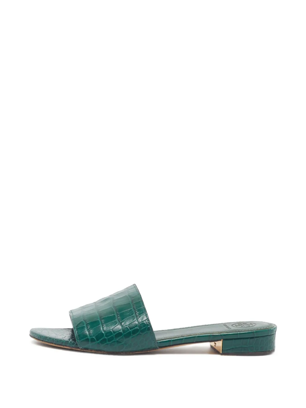 Tory Burch Martine croc-embossed sandals - Verde