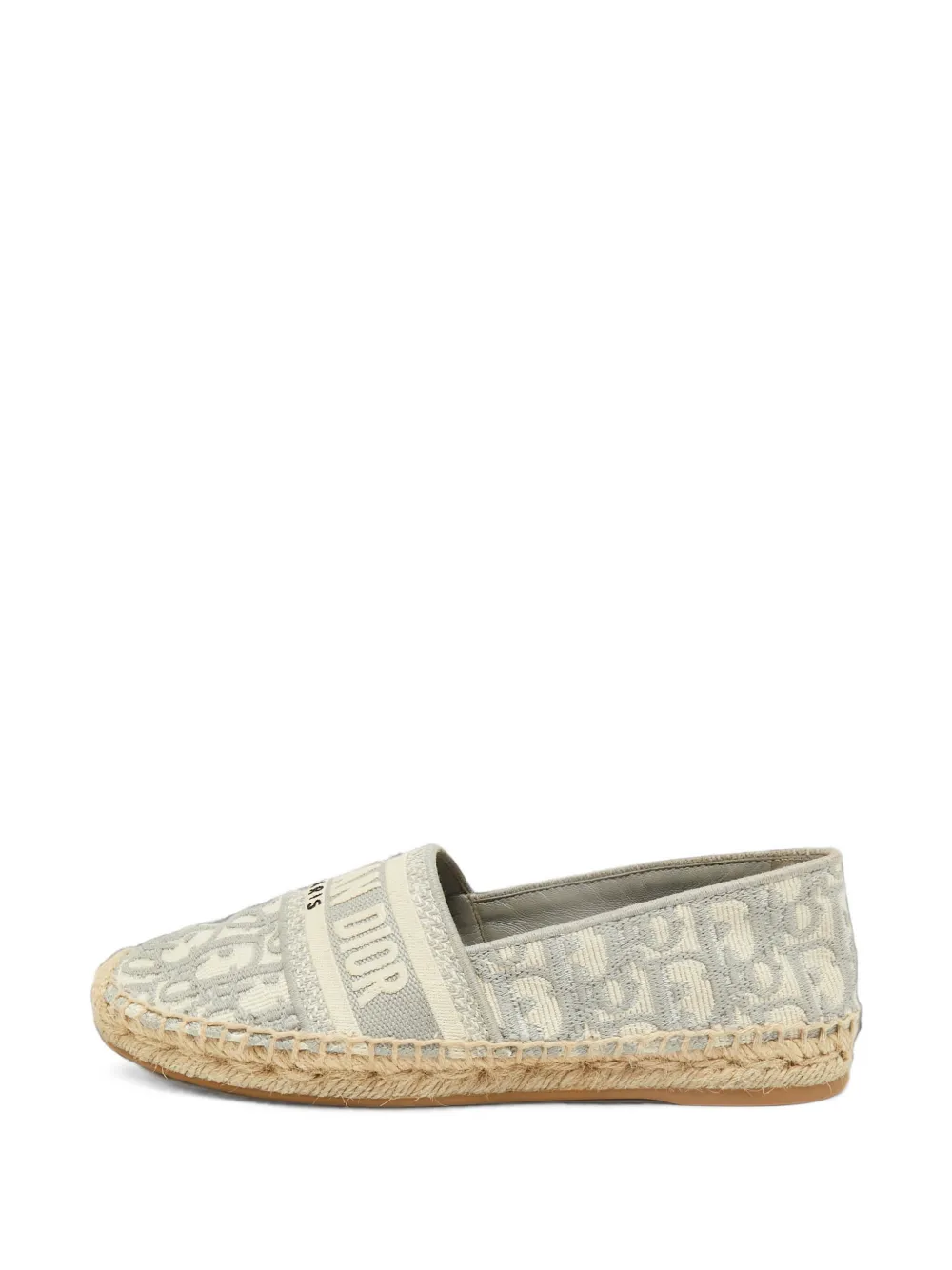 Christian Dior Pre-Owned espadrilles Granville à motif oblique en jacquard - Gris Christian Dior Pre-Owned espadrilles Granville à motif oblique en jacquard - Gris