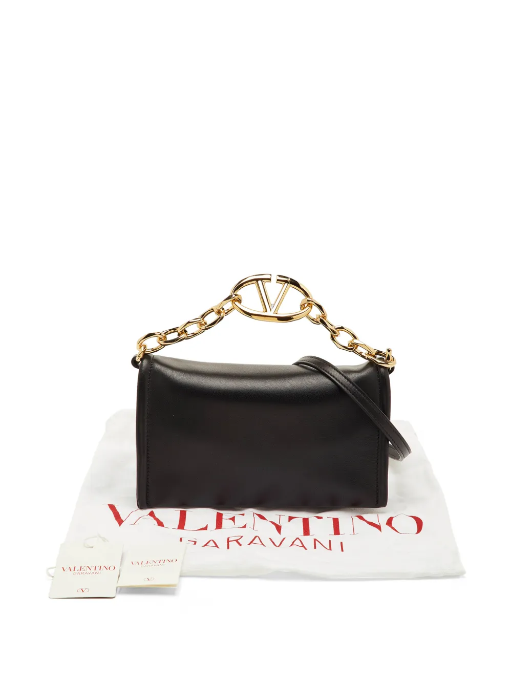Valentino Garavani Pre-Owned VLogo chain tote bag - Nero