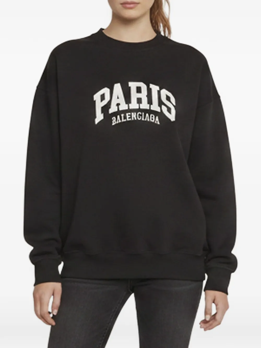Balenciaga Pre-Owned Unifit logo-embroidered sweatshirt - Nero