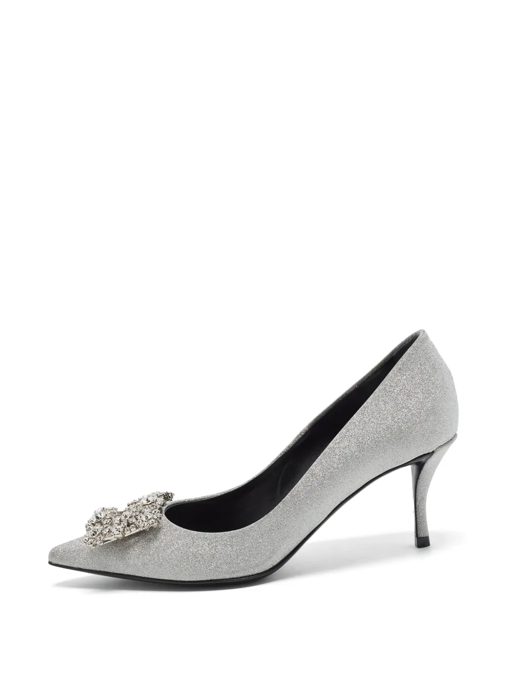 Roger Vivier Vintage Efflorescence Pumps mit Glitter - Silber