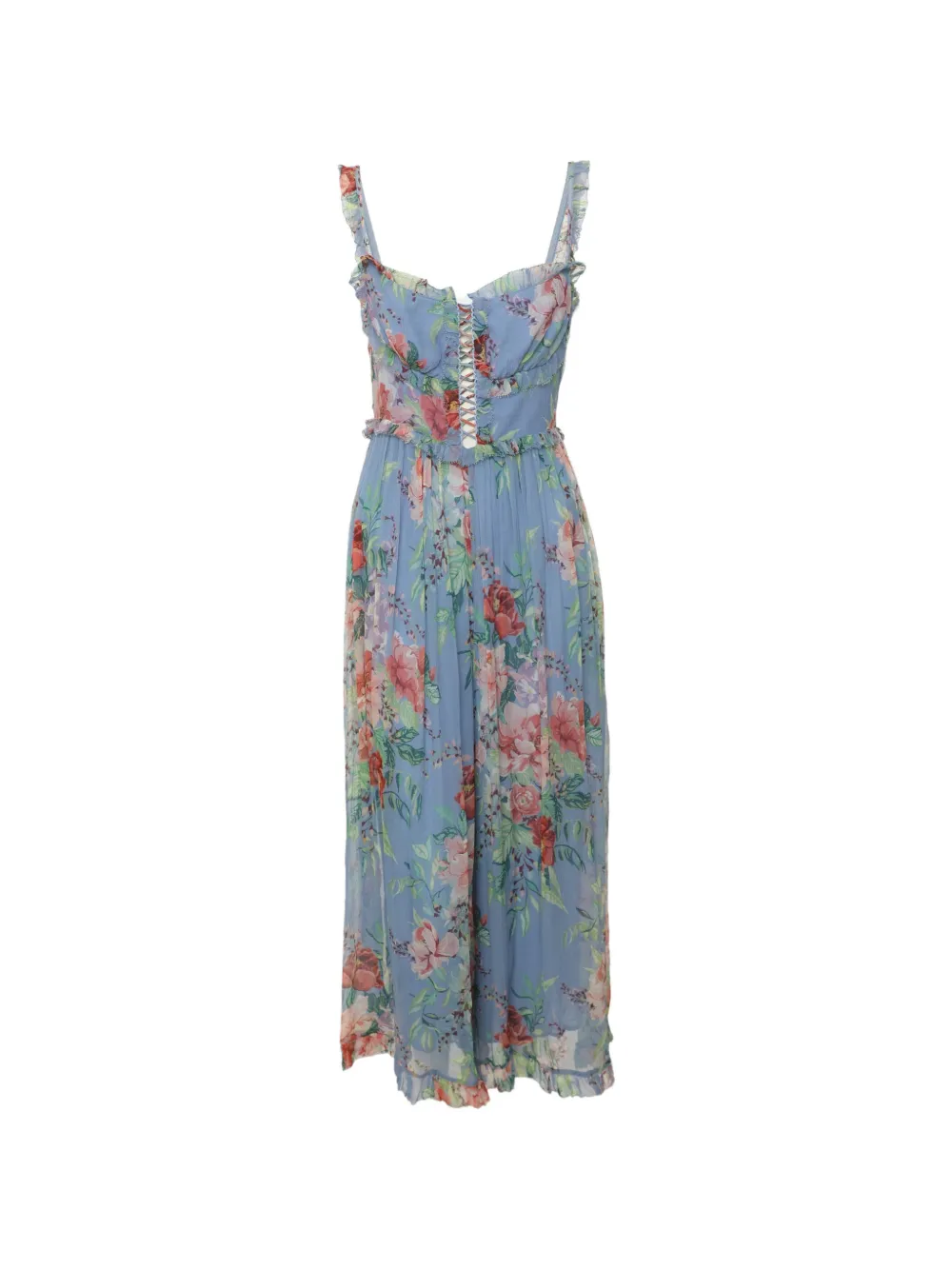 ZIMMERMANN Bellitude floral-print jumpsuit - Blu