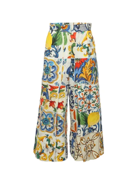 Dolce & Gabbana Pre-Owned printed cropped trousers