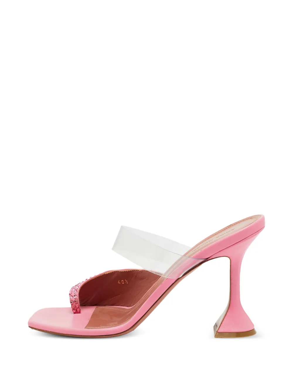 Amina Muaddi Shiona Sandalen mit Strass - Rosa