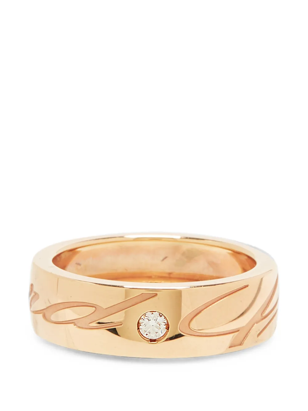 Pre-owned Chopard Issimo Diamond Ring In 粉色