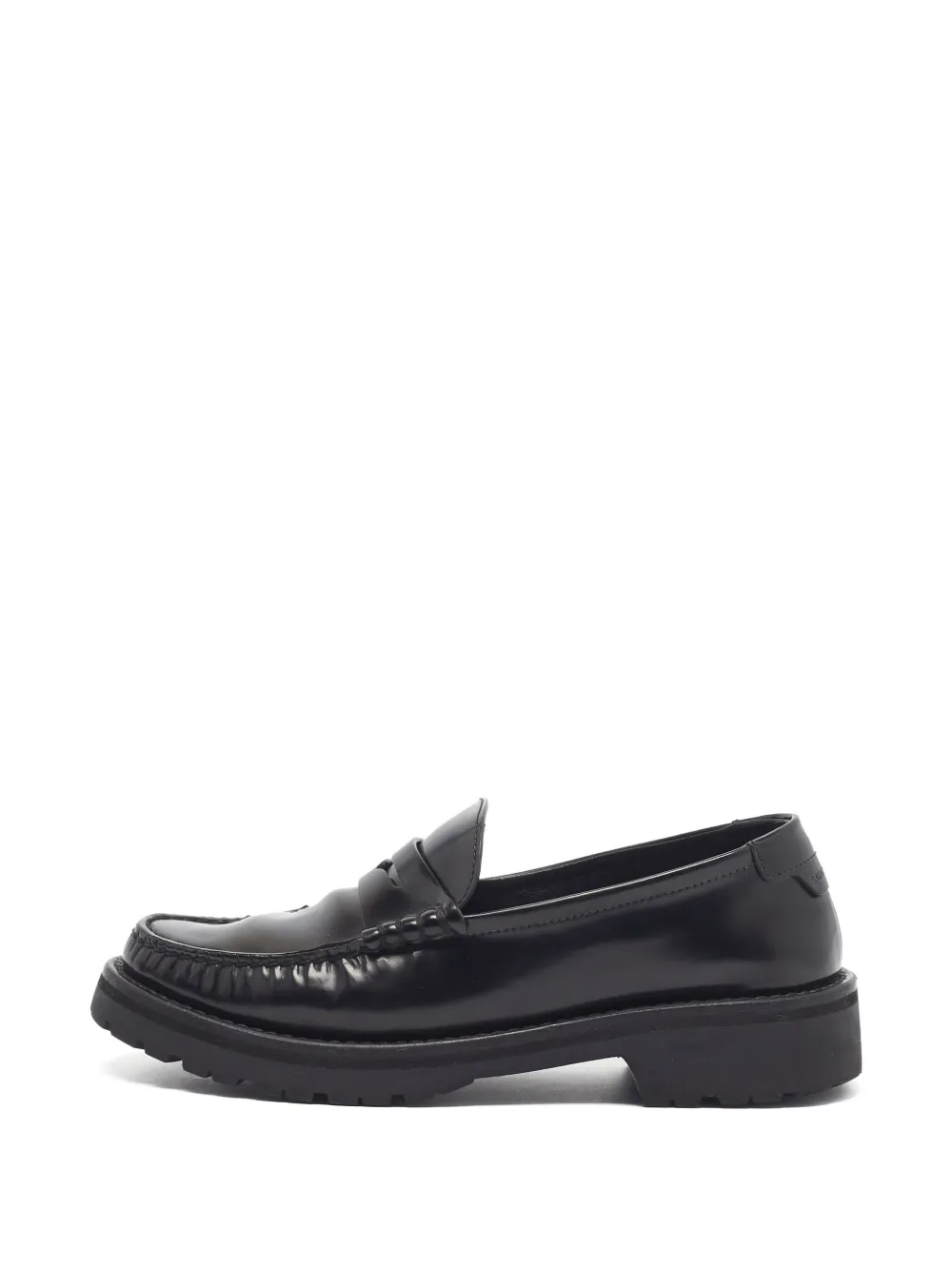 Saint Laurent Pre-Owned mocassins en cuir à Le Penny - Noir Saint Laurent Pre-Owned mocassins en cuir à Le Penny - Noir