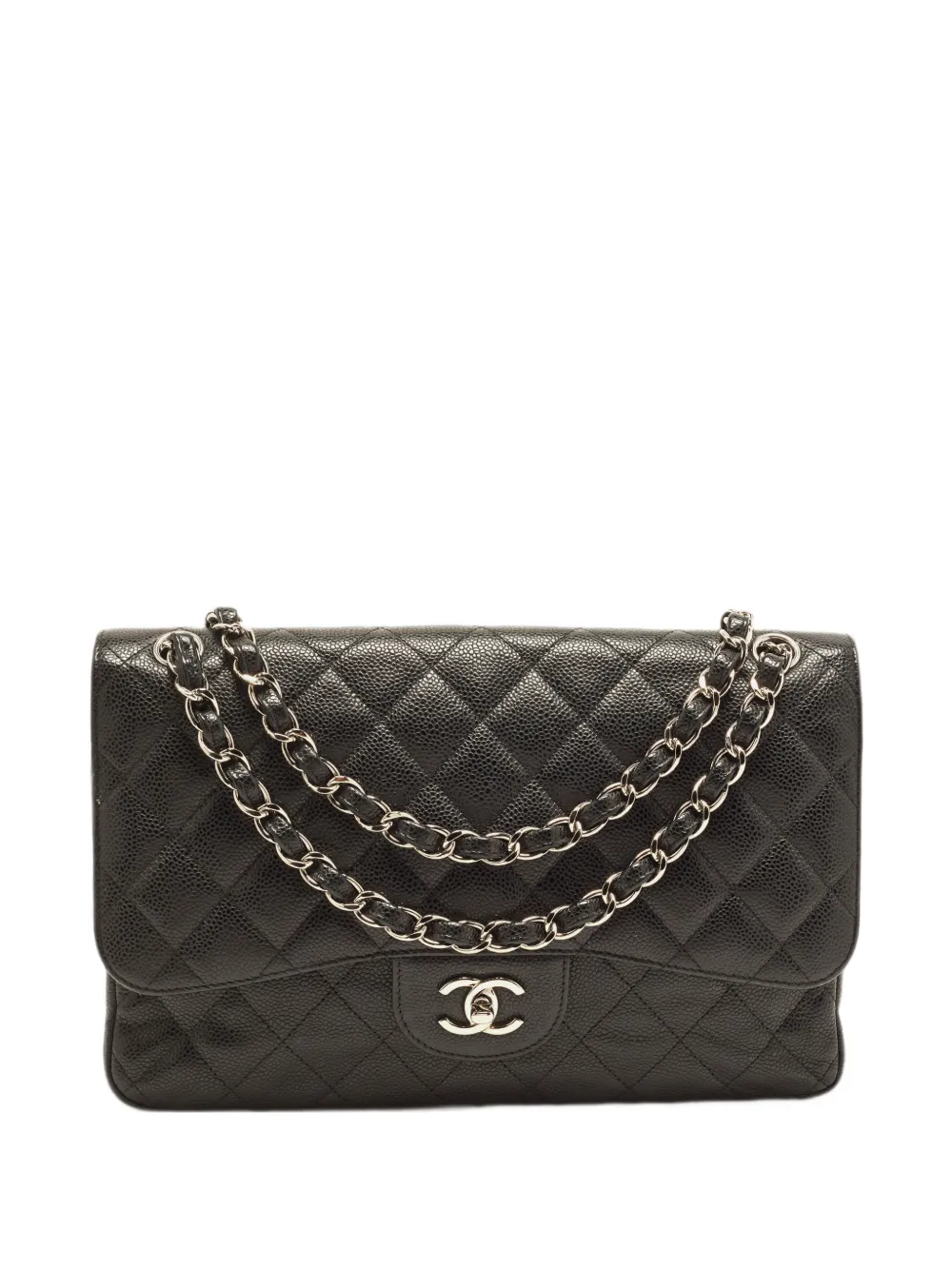 CHANEL Pre-Owned 2012-2013 Classic Double Flap jumbo shoulder bag - Nero