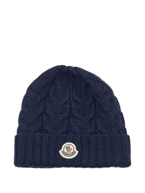 Moncler Vintage Berretto cable-knit beanie hat