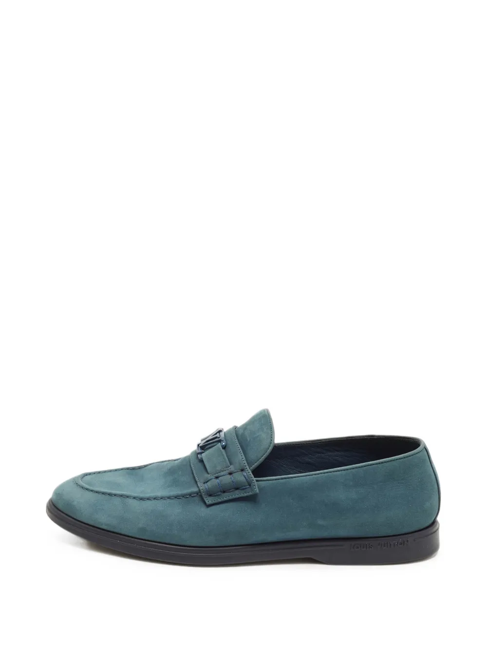 Louis Vuitton Pre-Owned Estate LV Initials Loafer aus Wildleder - Blau