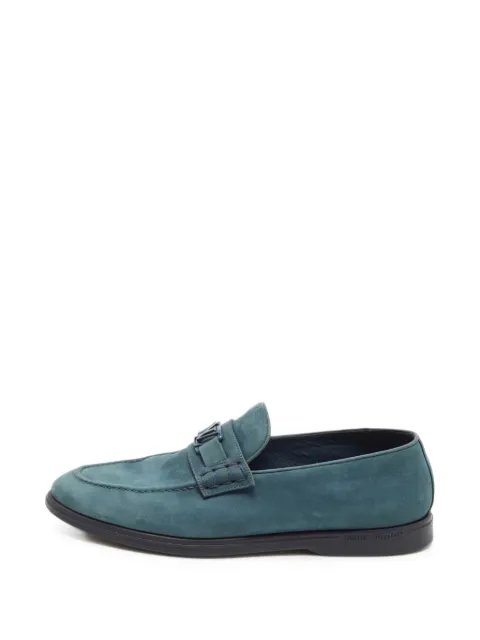 Louis Vuitton Pre-Owned Estate LV Initials suede loafers