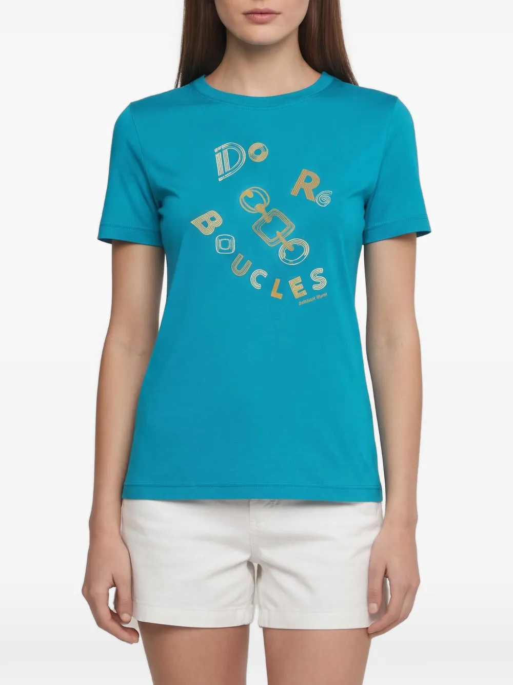 Hermès Pre-Owned Do Re Boucles graphic T-shirt - Blau