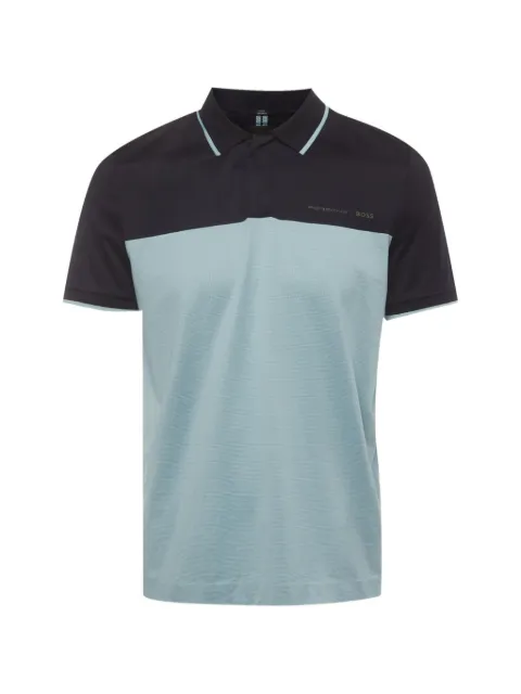 BOSS Phillipson color-blocked logo-print polo shirt