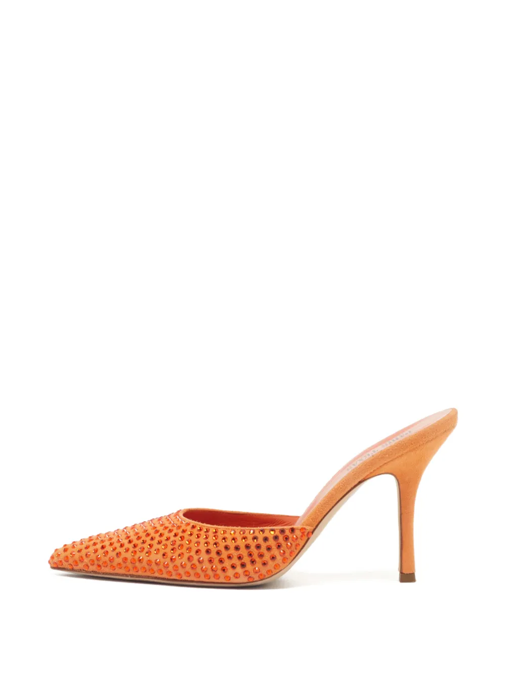 Paris Texas mules Hollywood à ornements en cristal - Orange