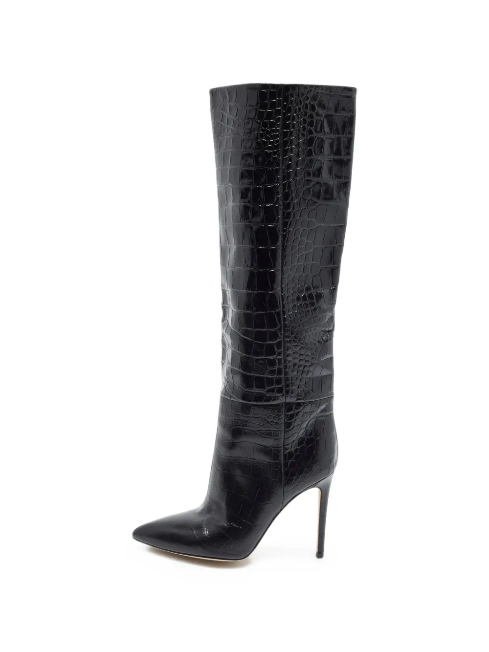 Paris Texas croc-embossed knee-high boots - Nero