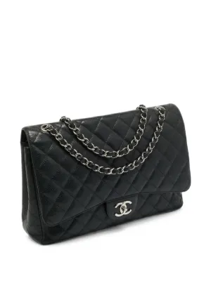 CHANEL ブラック パール キルティング ショルダーバッグ CHANEL Pre-Owned キルティング ショルダーバッグ | ブラック