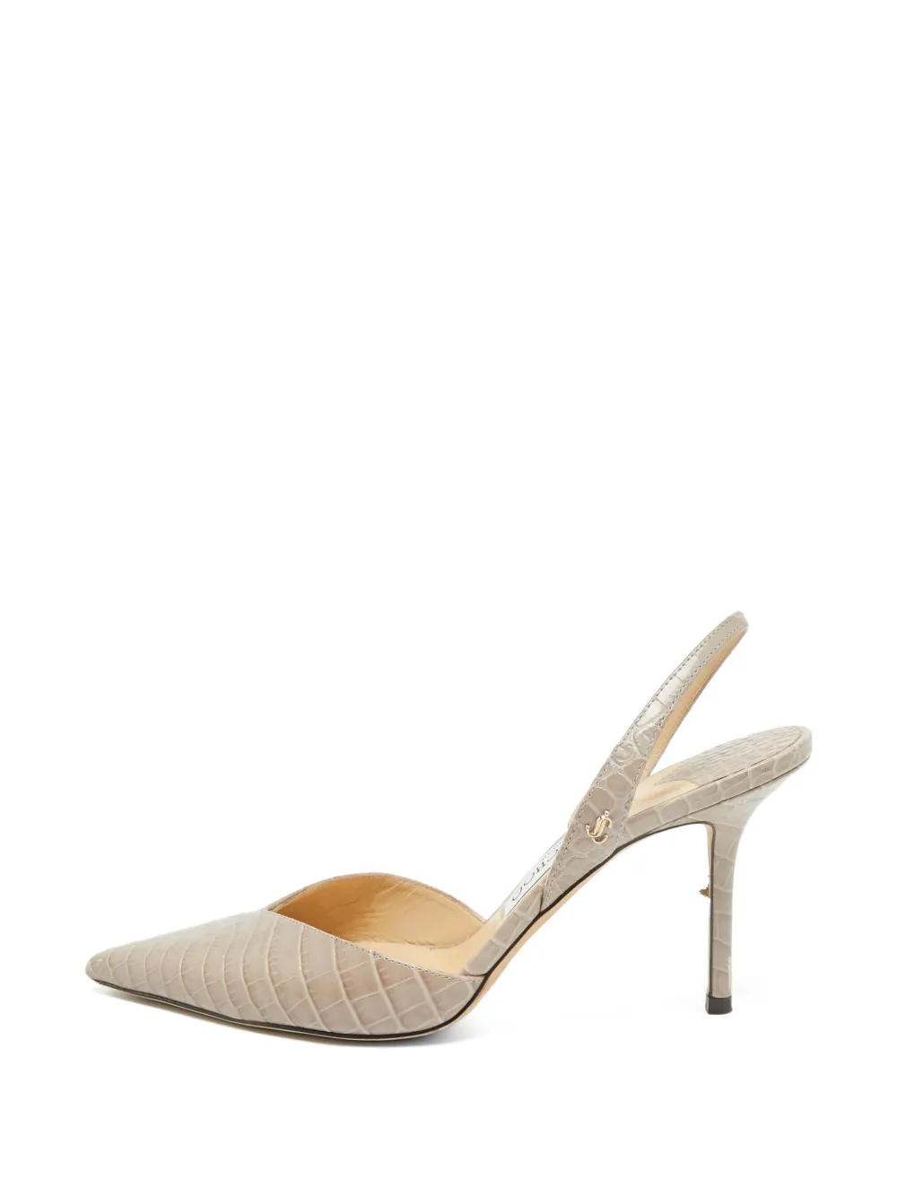 Jimmy Choo Pre-Owned mules Thandi à embossage façon croco - Gris Jimmy Choo Pre-Owned mules Thandi à embossage façon croco - Gris