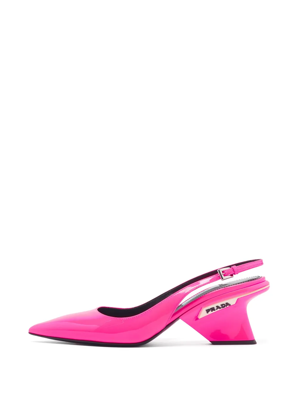 Prada Pre-Owned geometric block-heel slingback pumps - Rosa