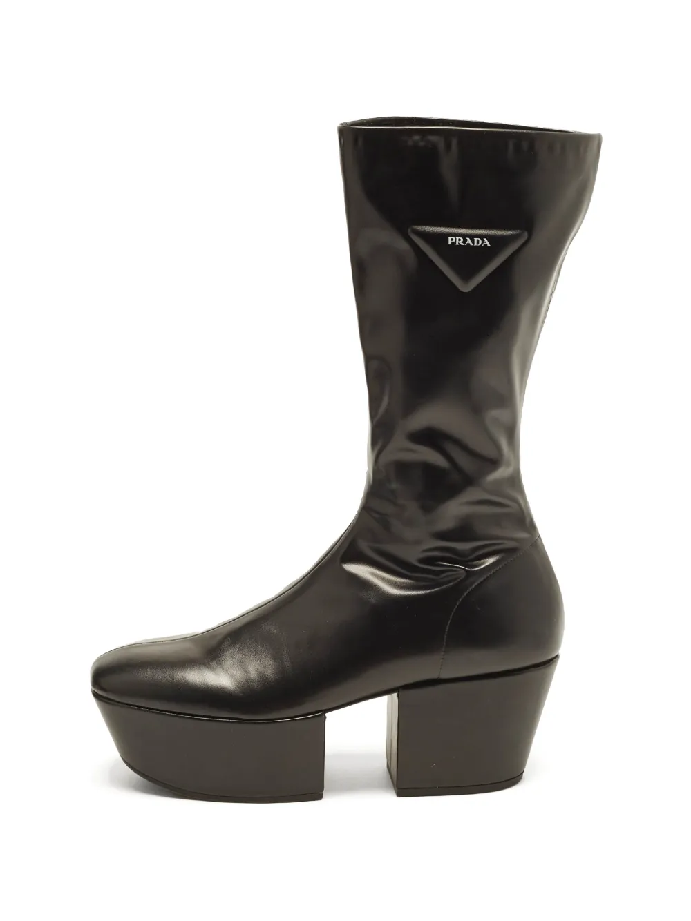 Prada Pre-Owned platform mid-calf boots - Nero