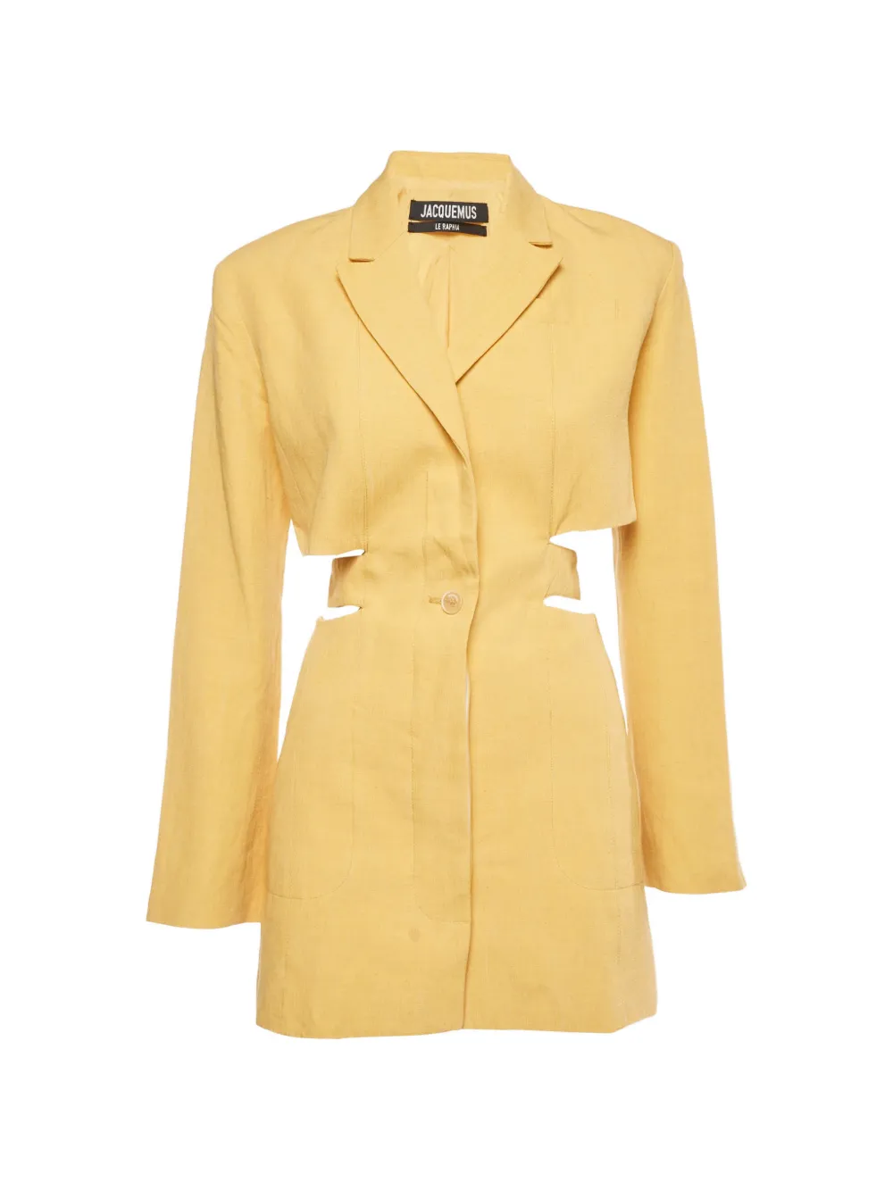 Jacquemus Pre-Owned waist cutout mini dress - Giallo
