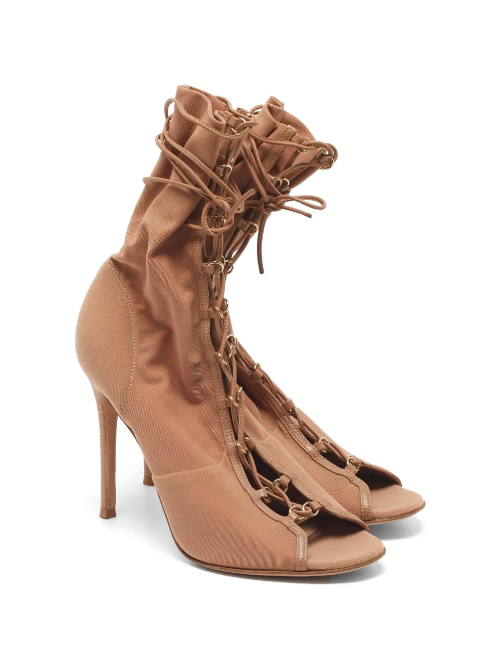 Gianvito Rossi Stevie Schnürstiefel - Nude