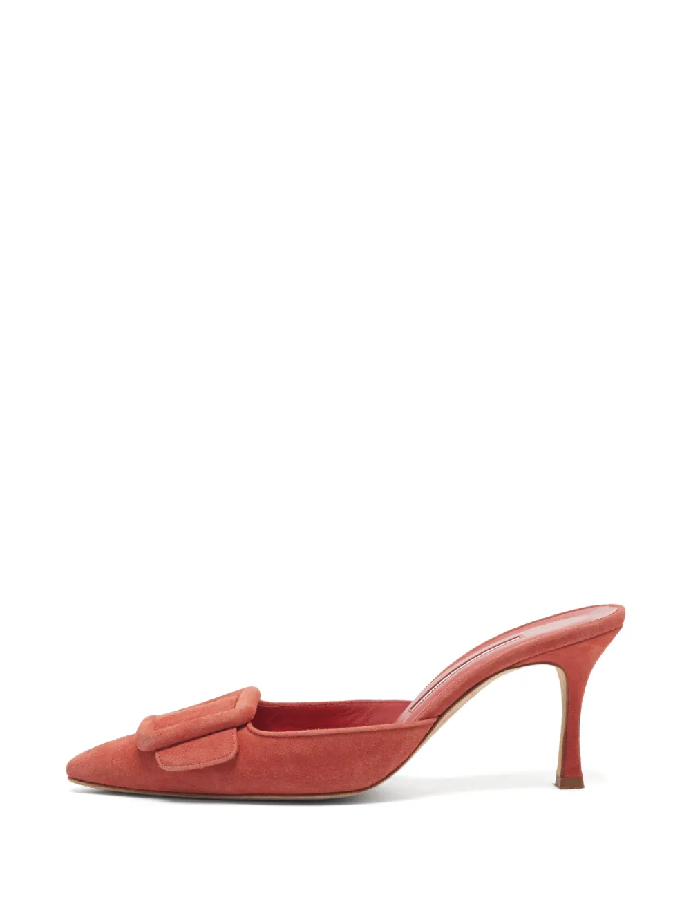 Manolo Blahnik Maysale suede mules - Rosso