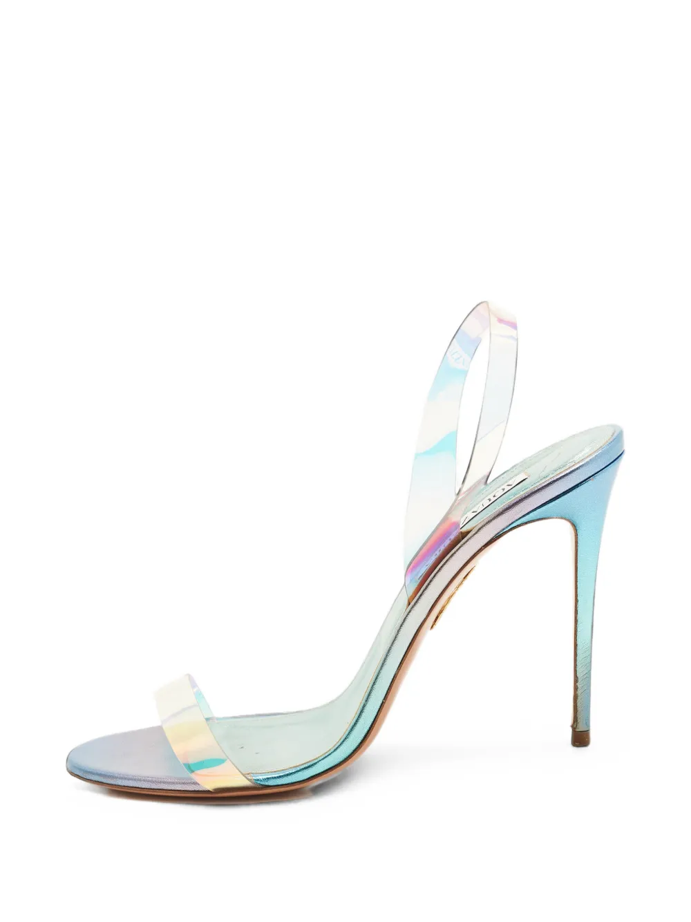 Aquazzura translucent slingback sandals - Blu