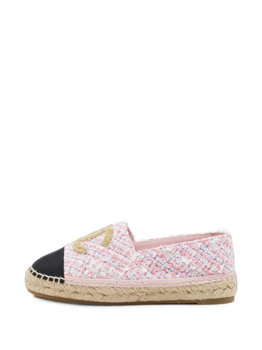 CHANEL Pre-Owned espadrilles CC à bout contrastant - Rose