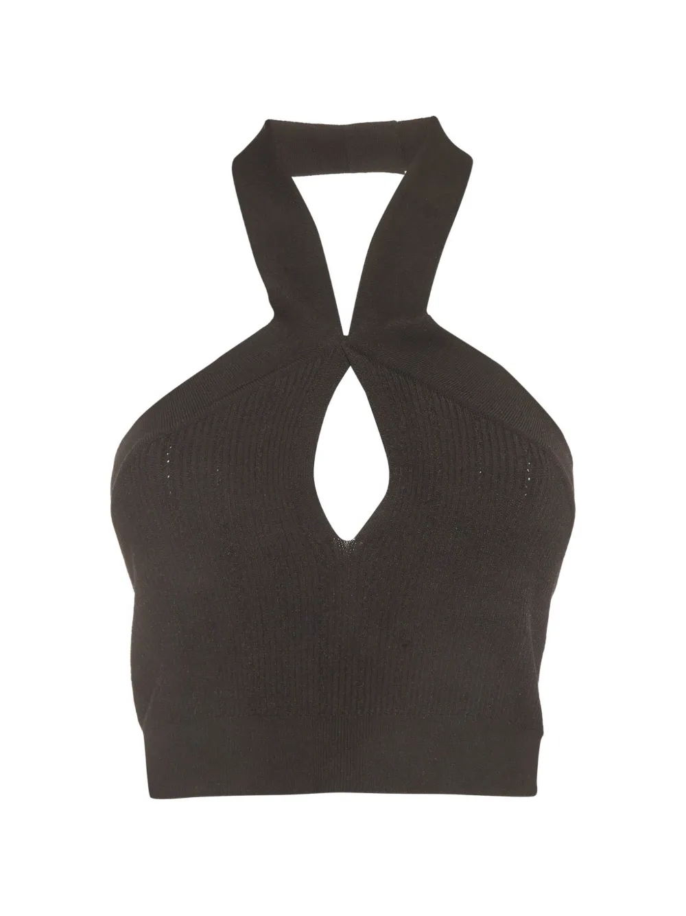 Balmain Pre-Owned Geripptes Strickoberteil - Schwarz