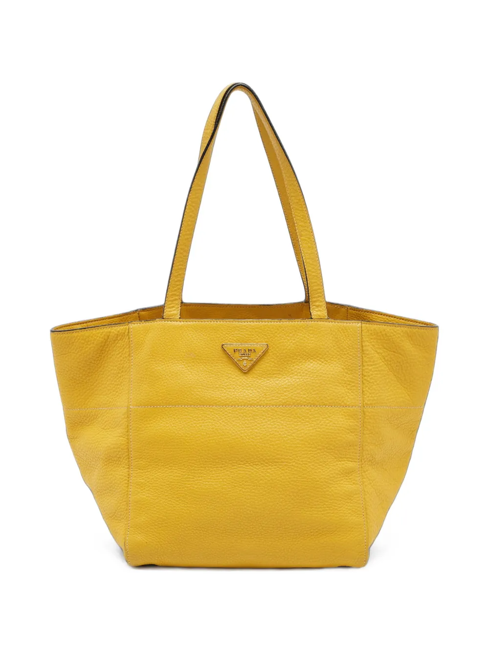 Prada Pre-Owned leather tote bag - Giallo