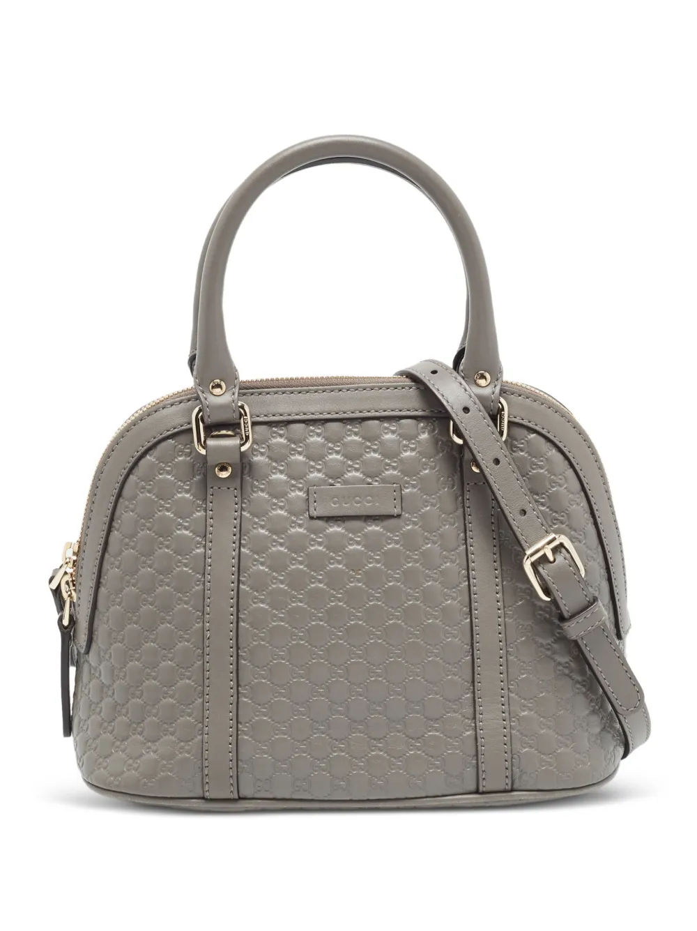 Gucci Pre-Owned mini Microguccissima Nice Dome shoulder bag - Grigio
