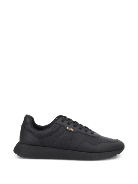 BOSS logo-print panelled sneakers