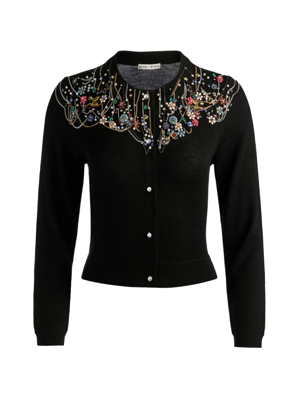 alice + olivia Verzierter Dollie Cardigan - Schwarz