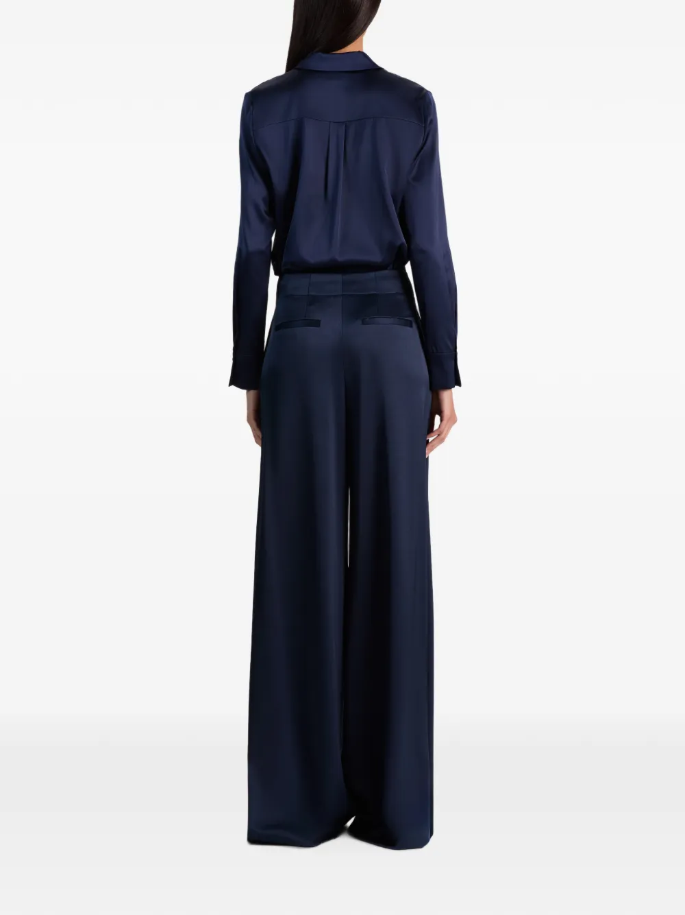 alice + olivia Eloise plooibroek met wijde pijpen Blauw