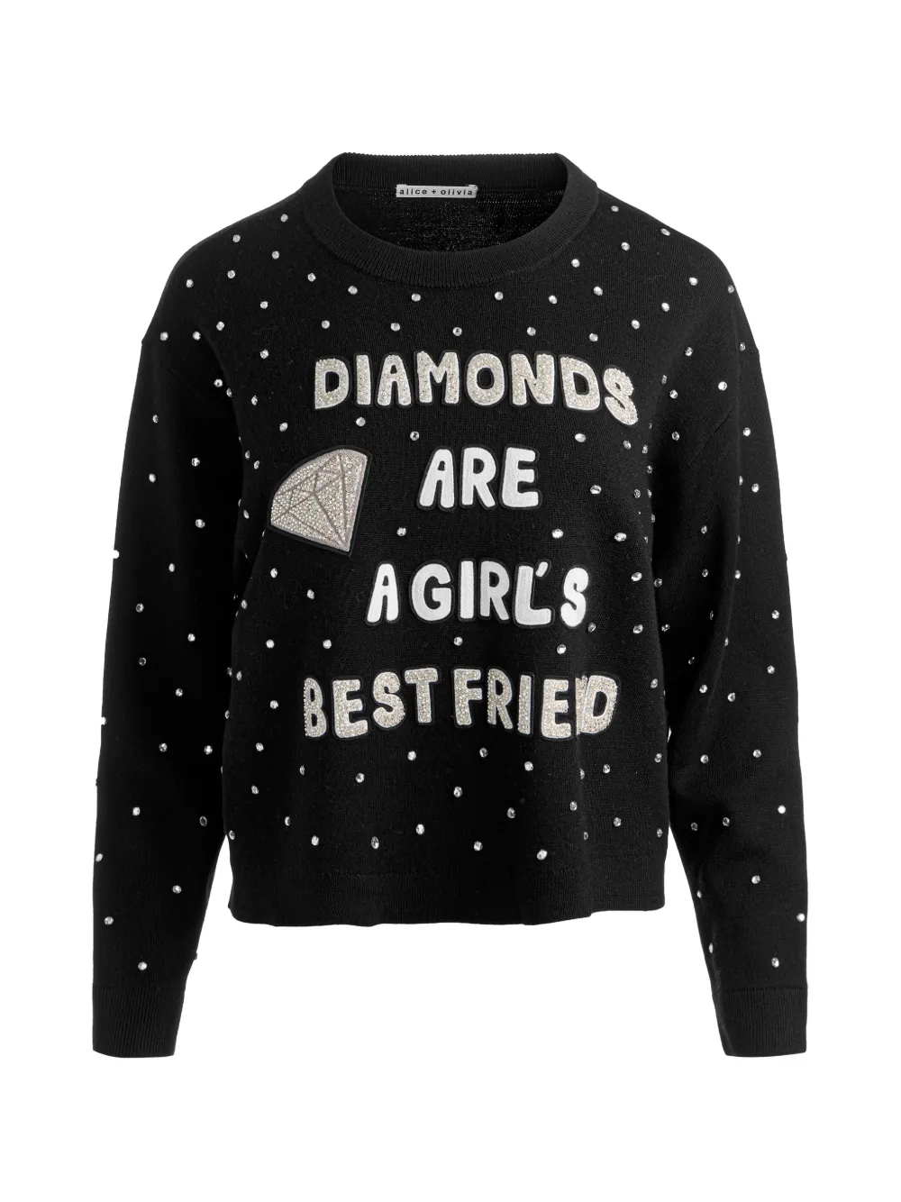 alice + olivia Perry crystal-embellished sweater