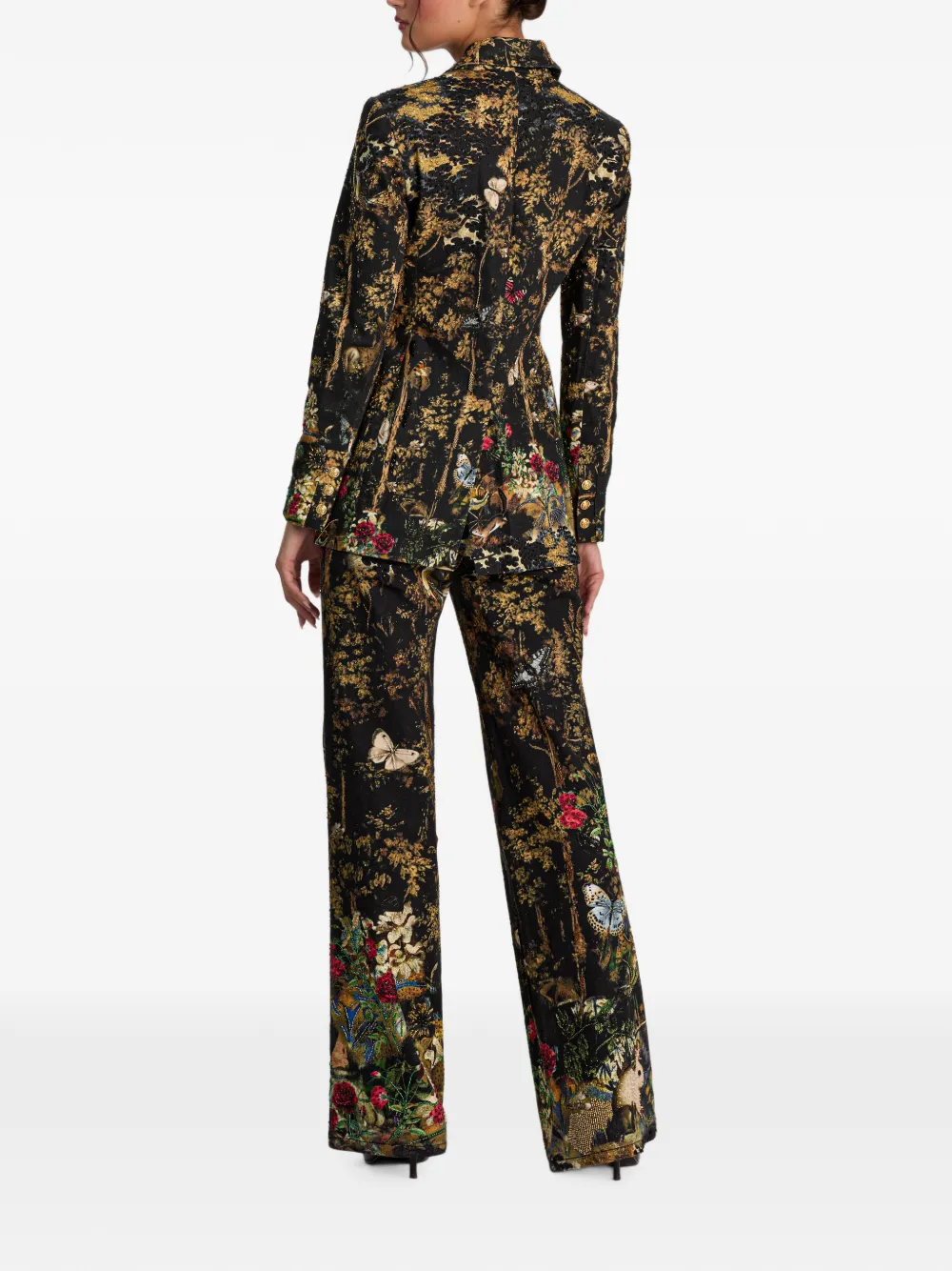 alice + olivia Breann blazer met borduurwerk Zwart
